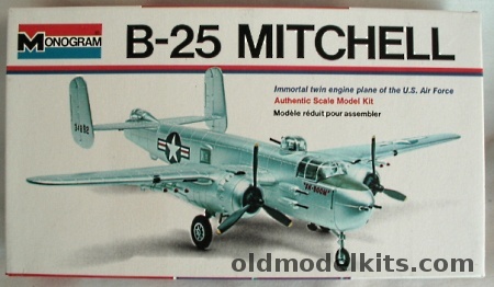 Monogram 1/70 B-25 Mitchell White Box Issue, 6819 plastic model kit